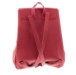 Red Plain Backpack