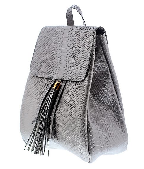 Silver All Python Backpack