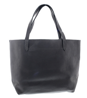Dark Grey Plain Medium Tote