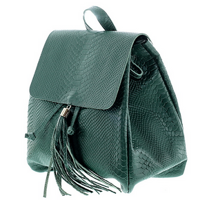 Green All Python Mini Backpack