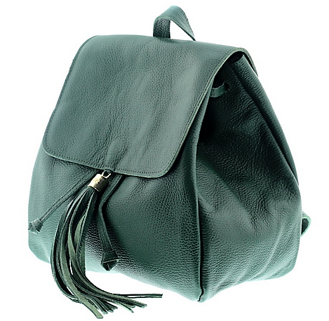 Green Plain Mini Backpack