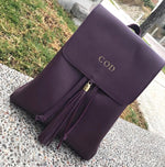 Purple Plain Backpack