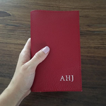 Red Plain Passport Wallet