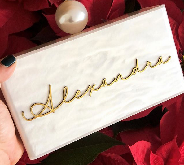 Personalized Bridal Clutch Alex Andrew Bag Co