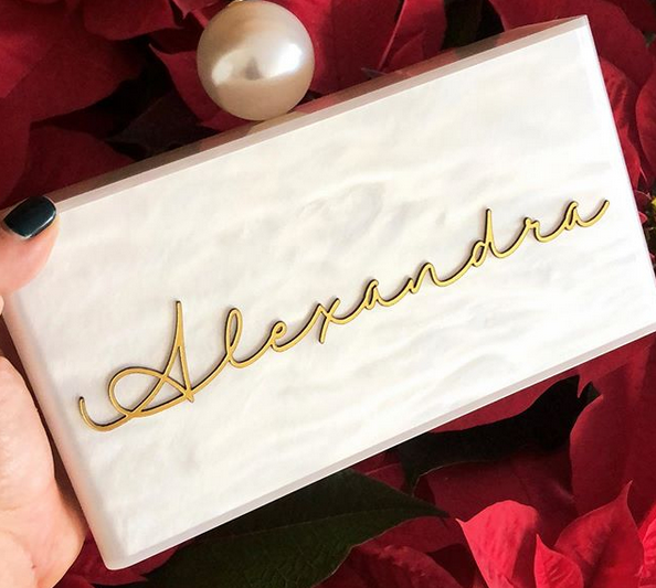 Personalized Bridal Clutch