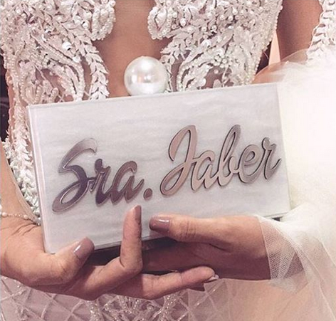 Personalized bridal clutch hotsell