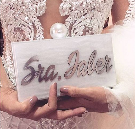 Personalized Bridal Clutch