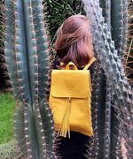 Yellow Plain Backpack