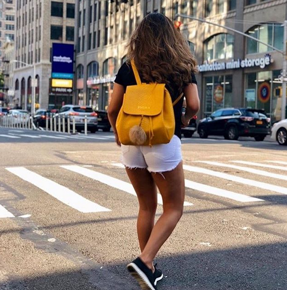 Yellow All Python Mini Backpack