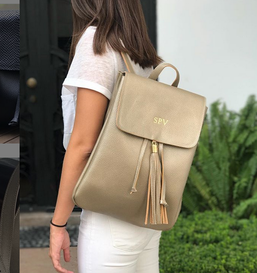 Palo Rosa Large Leather Personalized Leather Backpacks – Alex & Andrew Bag Co