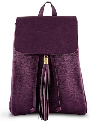 Purple Plain Backpack