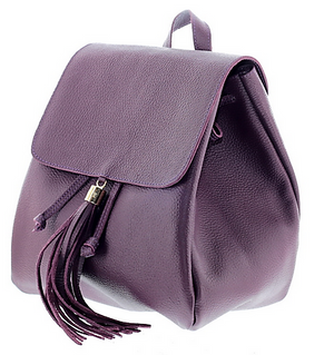 Purple Plain Mini Backpack