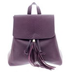 Purple Python Flap Mini Backpack