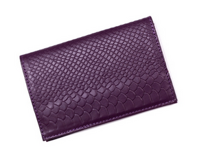 Purple Python Passport Wallet
