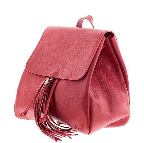 Red Plain Mini Backpack