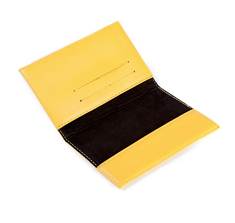 Yellow Plain Passport Wallet